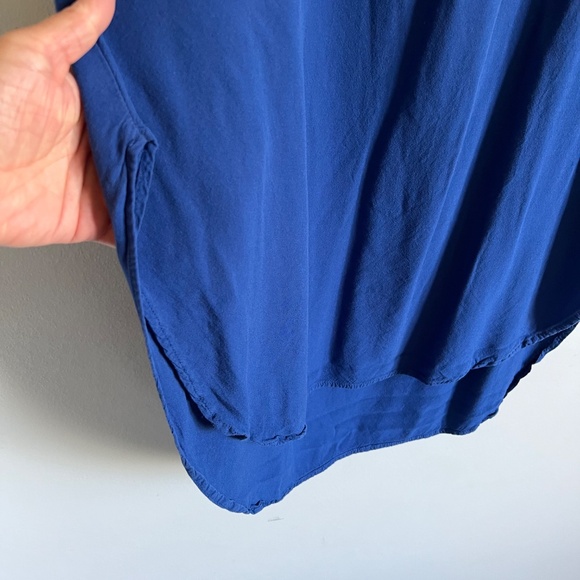 Sleeveless “Violet B” Blue Tunic Top with high low details. - Picture 4 of 12